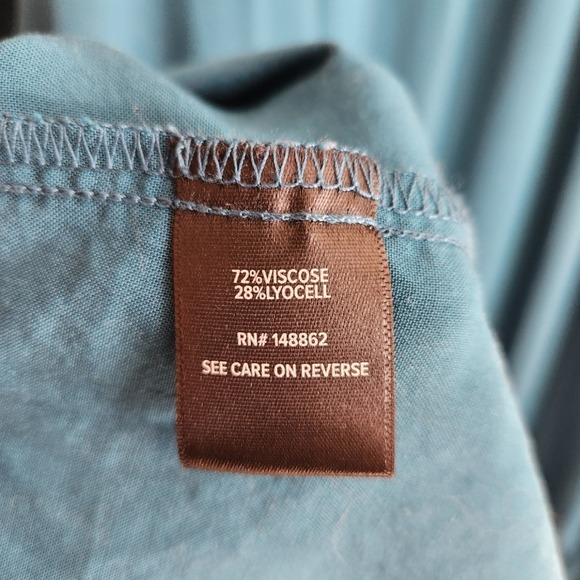 Torrid Mini Rayon Slub 3/4 Sleeve Trapeze Pleat Dress Size 5X - Picture 8 of 11